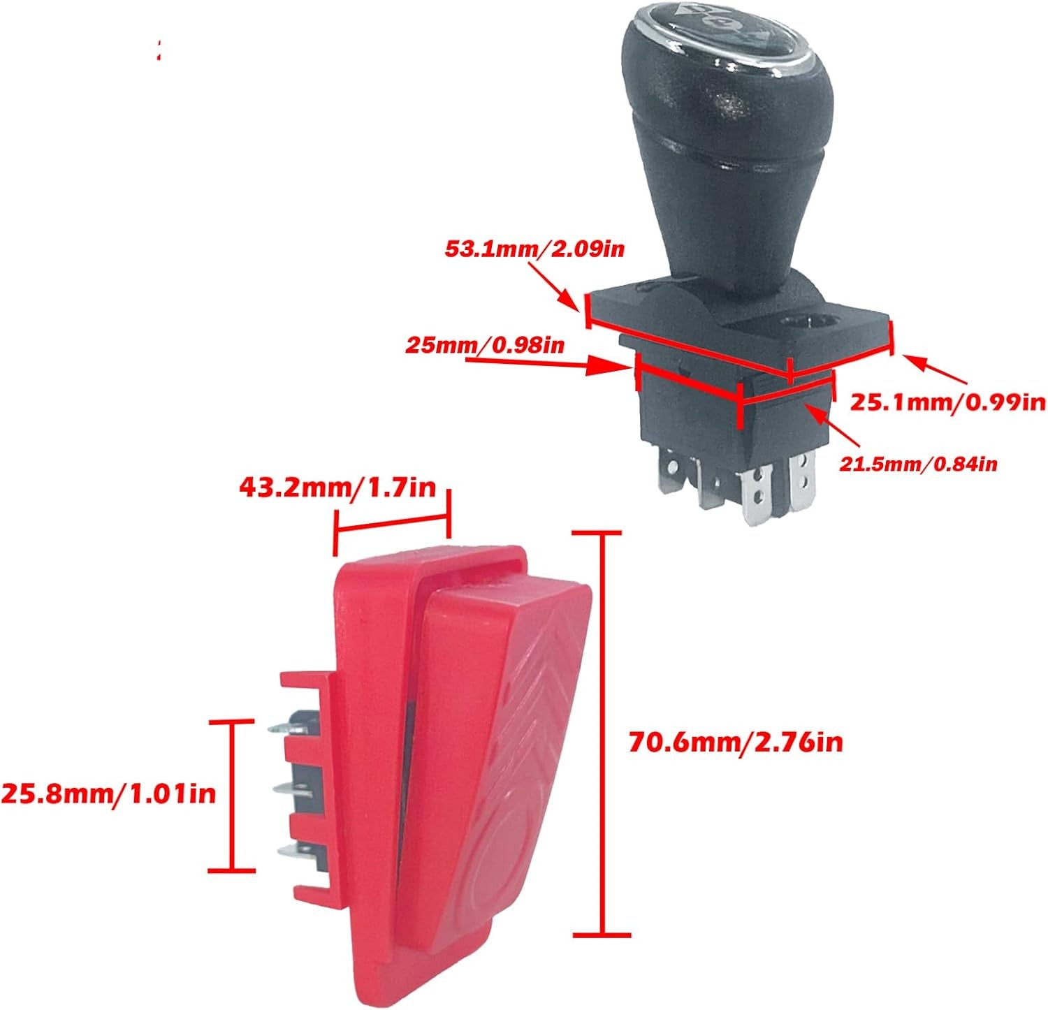 14-Piece Power Wheel Switch Replacement Kit for Kids Ride-On Toys Trend Times 4