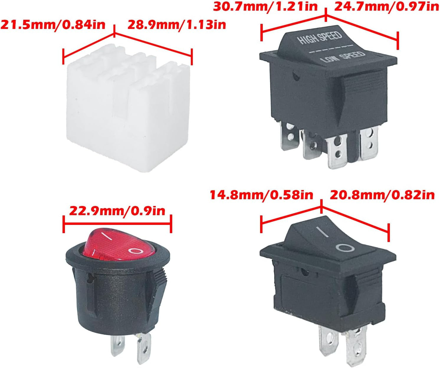 14-Piece Power Wheel Switch Replacement Kit for Kids Ride-On Toys Trend Times 3