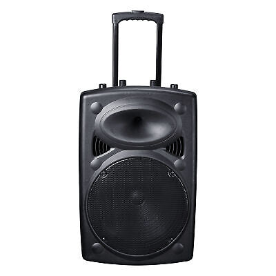 1500W 15" Portable Remote Audio PA Speaker w/ Bluetooth USB Wireless microphone - Trend Times Toy Stores