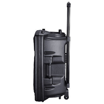 1500W 15" Portable Remote Audio PA Speaker w/ Bluetooth USB Wireless microphone - Trend Times Toy Stores