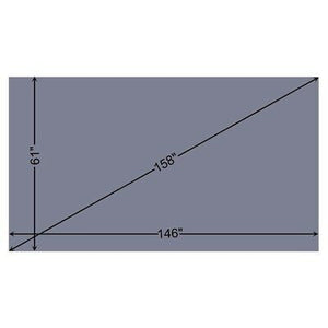 158" 2.39:1 Fix Projection Screen Material DIY Rear Projector Waterproof Theater - Trend Times Toy Stores