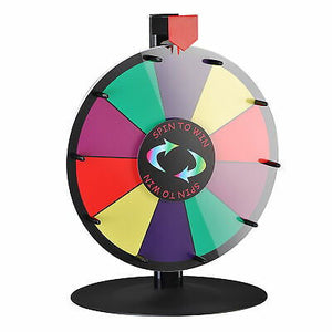15" Tabletop Color Dry Erase Prize Wheel +Stand Fortune Spinning Game Tradeshow - Trend Times Toy Stores