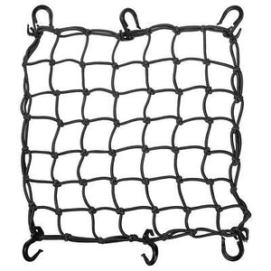 15"x15" Motorcycle Cargo Net 6 Hook Bungee Stretch Luggage Storage Mesh Black - Trend Times Toy Stores