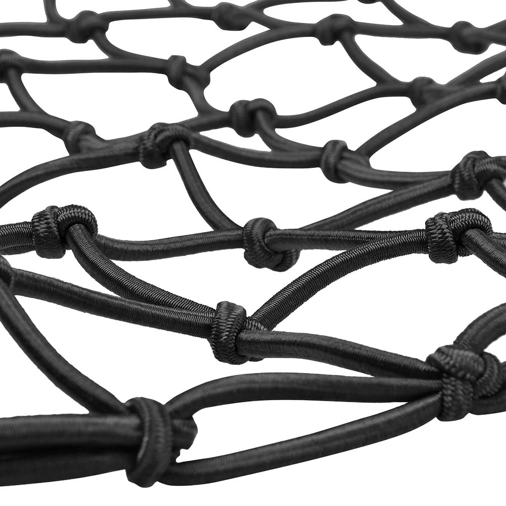 15x15" Motorcycle Cargo Net 6 Hook Bungee Stretch Luggage Storage Mesh Black - Trend Times Toy Stores