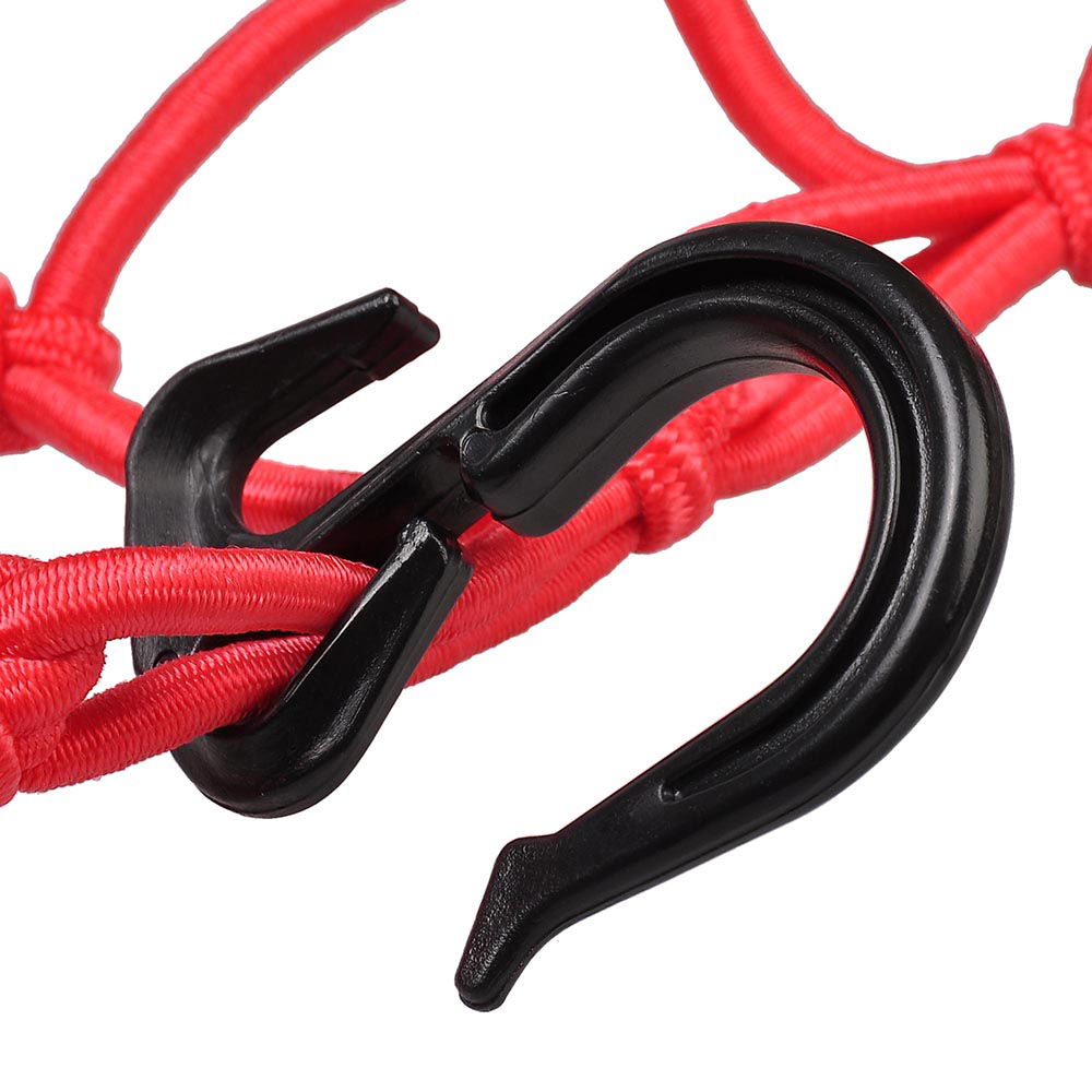 15x15" Motorcycle Cargo Net 6 Hook Bungee Stretch Luggage Storage Mesh Red - Trend Times Toy Stores