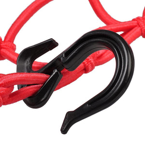 15x15" Motorcycle Cargo Net 6 Hook Bungee Stretch Luggage Storage Mesh Red - Trend Times Toy Stores