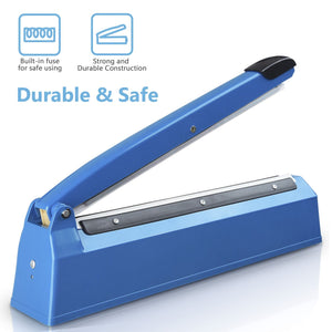 16" 20" Manual Impulse Heat Sealer Poly Bag Machine Plastic Bag Closer 12" - Trend Times Toy Stores