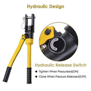 16 Ton Hydraulic Wire Battery Cable Lug Terminal Crimper Crimping Tool 11 Dies - Trend Times Toy Stores