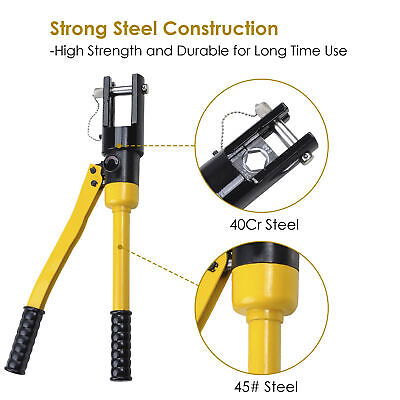 16 Ton Hydraulic Wire Battery Cable Lug Terminal Crimper Crimping Tool 11 Dies - Trend Times Toy Stores