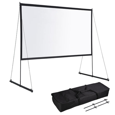 Portable Outdoor Projector Screen w/ Stand 120