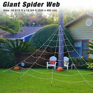 16x16 Ft Halloween Triangular Spider Web Stretch Cobweb Outdoor Decor 2 Pack - Trend Times Toy Stores