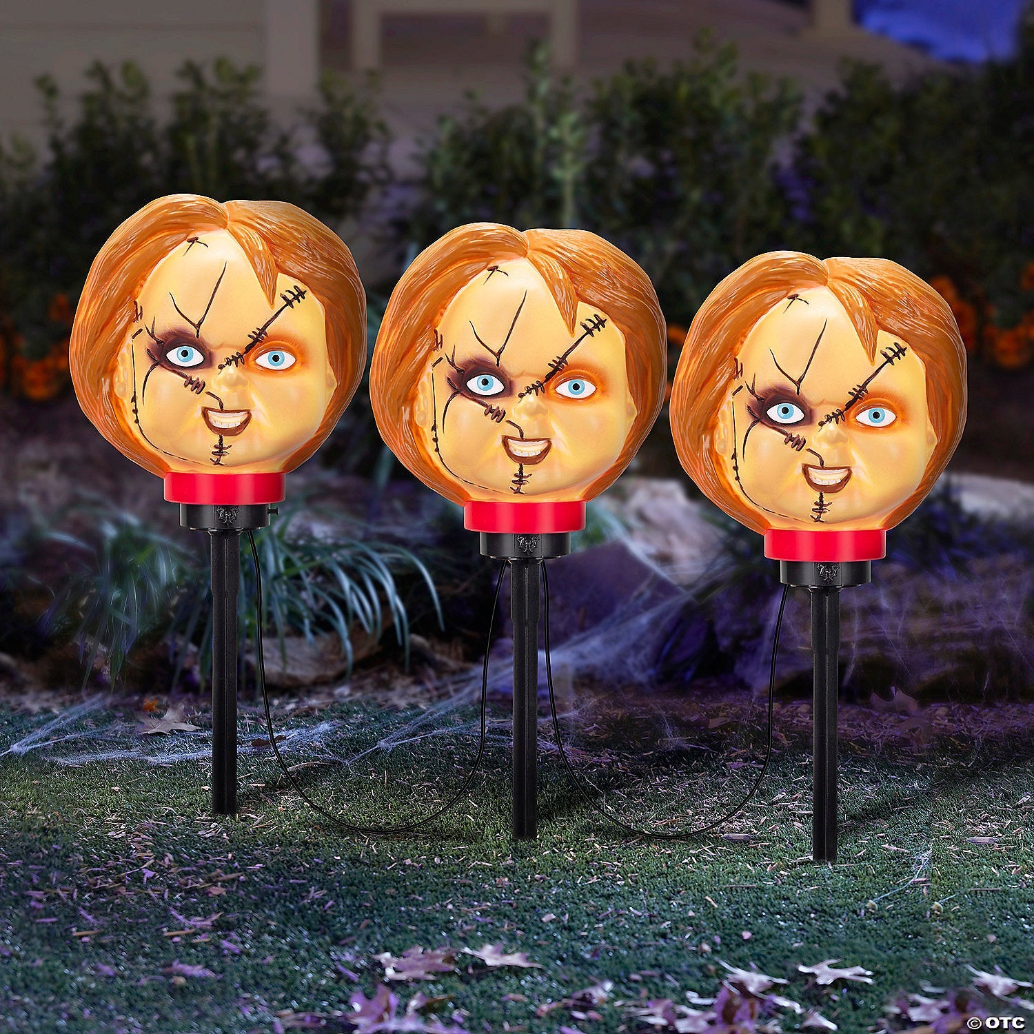 17" Chucky Halloween Pathway Yard Stakes with Sound - Trend Times Toy Stores