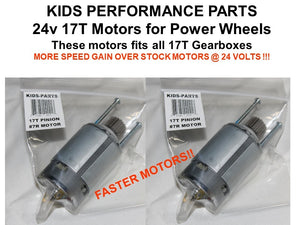 17T 24V High-Speed 7R Motor for Power Wheels Arctic Cat Gearboxes Trend Times 0