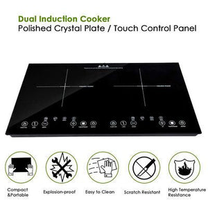 1800W Electric Dual Induction Cooker Countertop Double Burner Cooktop Portable - Trend Times Toy Stores