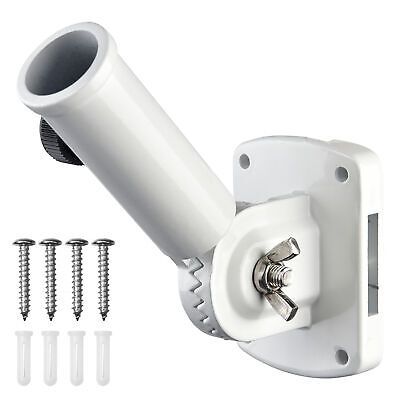 180 Degree Adjustable Flag Pole Holder Outdoor Wall Mounted Bracket 1"Diameter - Trend Times Toy Stores