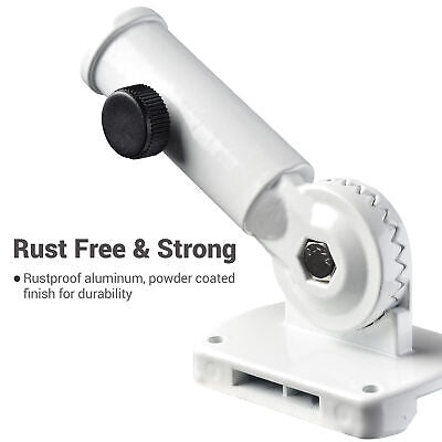 180 Degree Adjustable Flag Pole Holder Outdoor Wall Mounted Bracket 1"Diameter - Trend Times Toy Stores