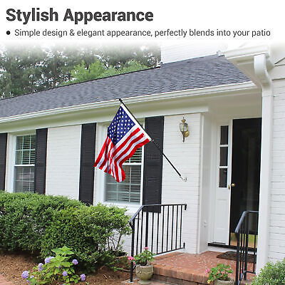 180 Degree Adjustable Flag Pole Holder Outdoor Wall Mounted Bracket 1"Diameter - Trend Times Toy Stores