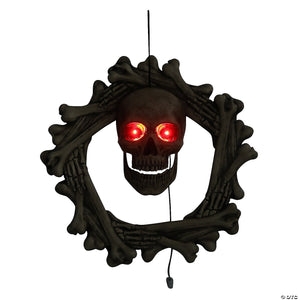 18" Bone Wreath Animated Halloween Décor - Trend Times Toy Stores