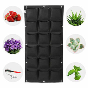 18 Pockets LAGarden Planting Bag Wall Mount Hanging Pouch Decorating Pot Home - Trend Times Toy Stores