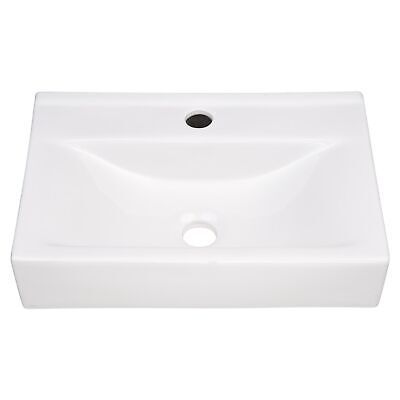 18" Rectangle Bathroom Vessel Sink Vanity Pop up Drain Ceramic Basin Lavatory - Trend Times Toy Stores