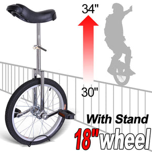 18 inch Wheel Unicycle Chrome - Trend Times Toy Stores