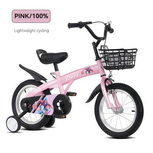 18 Inch Sporty Kids Bike with Training Wheels, Stand, and Adjustable Saddle Trend Times 1