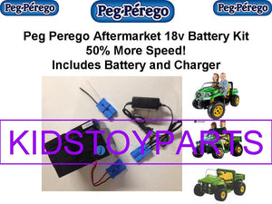 18V Battery and Charger Conversion Kit for Peg Perego John Deere Gator Trend Times 0