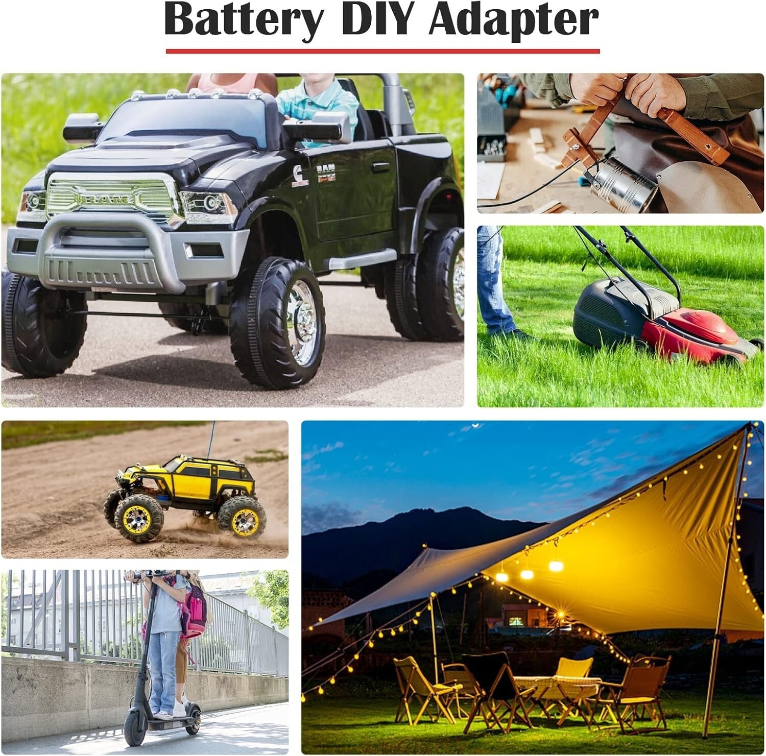18V M18 Power Wheel Adapter Set with 2 Heavy-Duty Fuses Trend Times 3