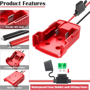 18V M18 Power Wheel Adapter Set with 2 Heavy-Duty Fuses Trend Times 4