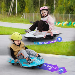18V Electric Ride-On Go Kart for Kids with Racing Speed, LED Lights, and Music Trend Times 11
