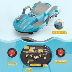 18V Electric Ride-On Go Kart for Kids with Racing Speed, LED Lights, and Music Trend Times 4