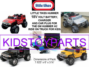 18V Battery Pack Kit Compatible with 12V Little Tikes Trucks – Red, Gray, Yellow, Black Trend Times 0