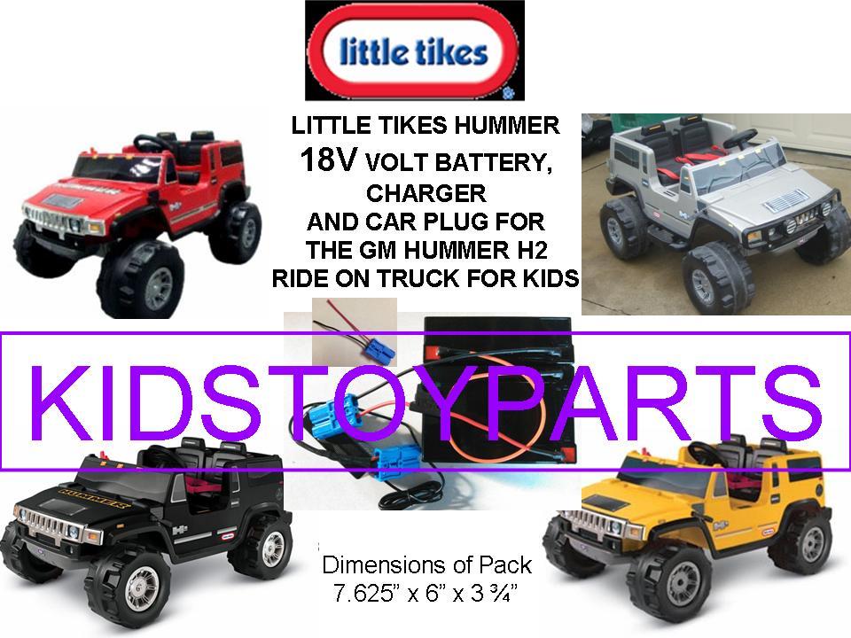 18V Battery Pack Kit Compatible with 12V Little Tikes Trucks – Red, Gray, Yellow, Black Trend Times Variant 0