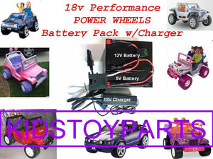 18V Battery Pack with Charger for 12V Power Wheels Cars – Extended Run Time Trend Times Variant 0