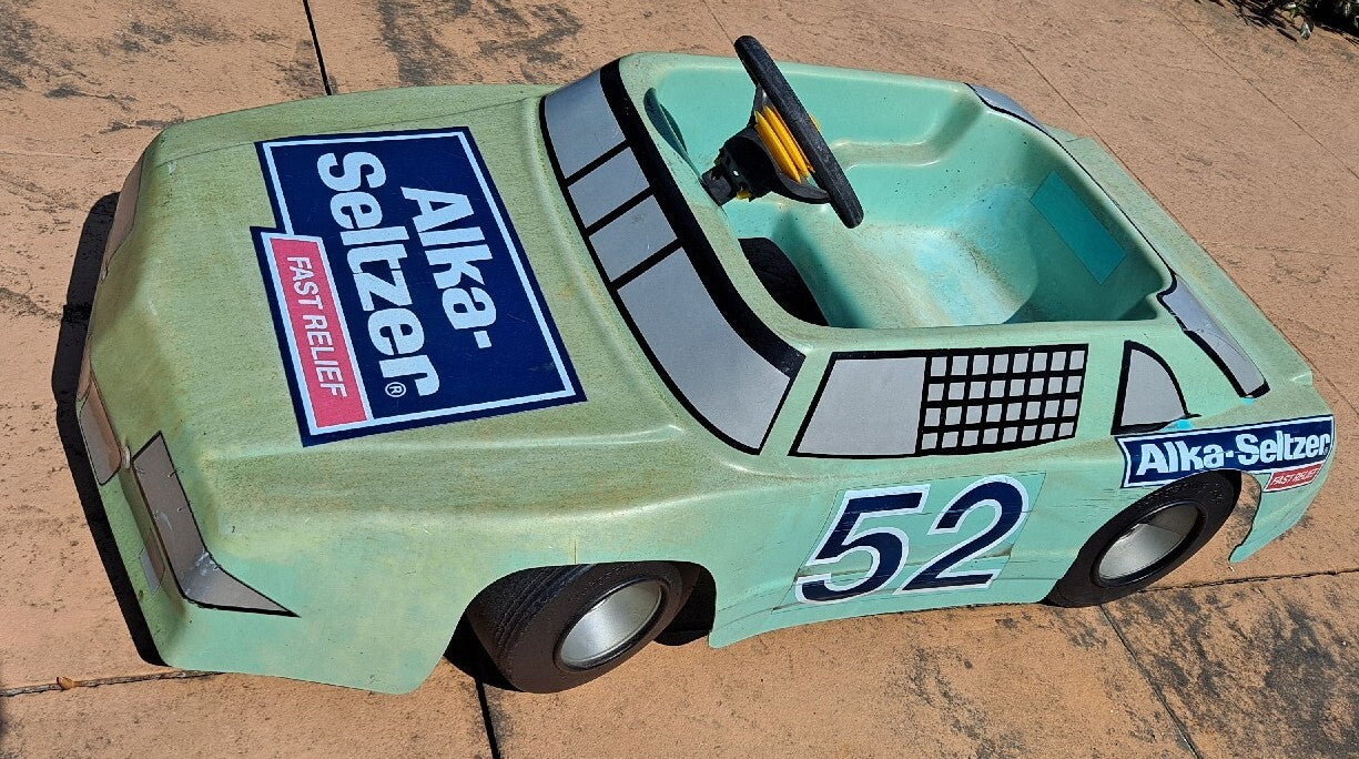 1991 Kid Ride-On Electric Car Alka Seltzer 52 Jimmy Means NASCAR Kingsbury Toy Trend Times 0