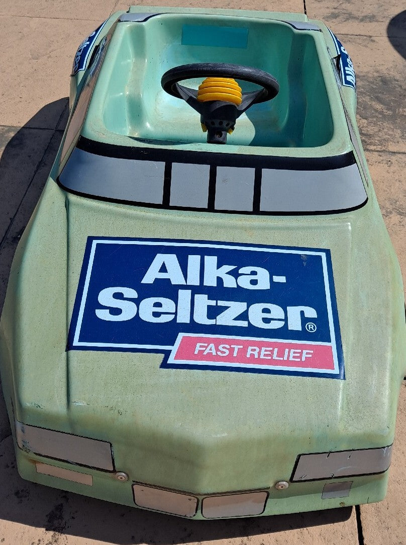 1991 Kid Ride-On Electric Car Alka Seltzer 52 Jimmy Means NASCAR Kingsbury Toy Trend Times 1