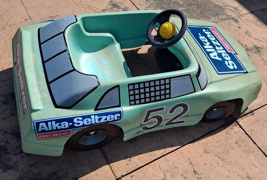 1991 Kid Ride-On Electric Car Alka Seltzer 52 Jimmy Means NASCAR Kingsbury Toy Trend Times 2