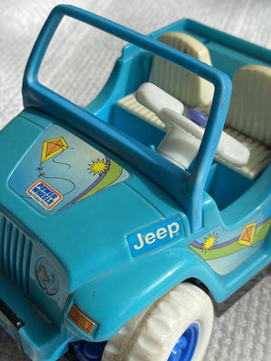1998 Power Wheels Tommy Blue Jeep Ride-On Toy Trend Times 1