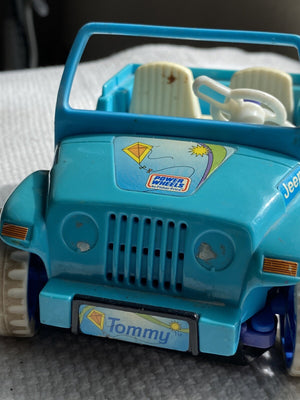 1998 Power Wheels Tommy Blue Jeep Ride-On Toy Trend Times 2