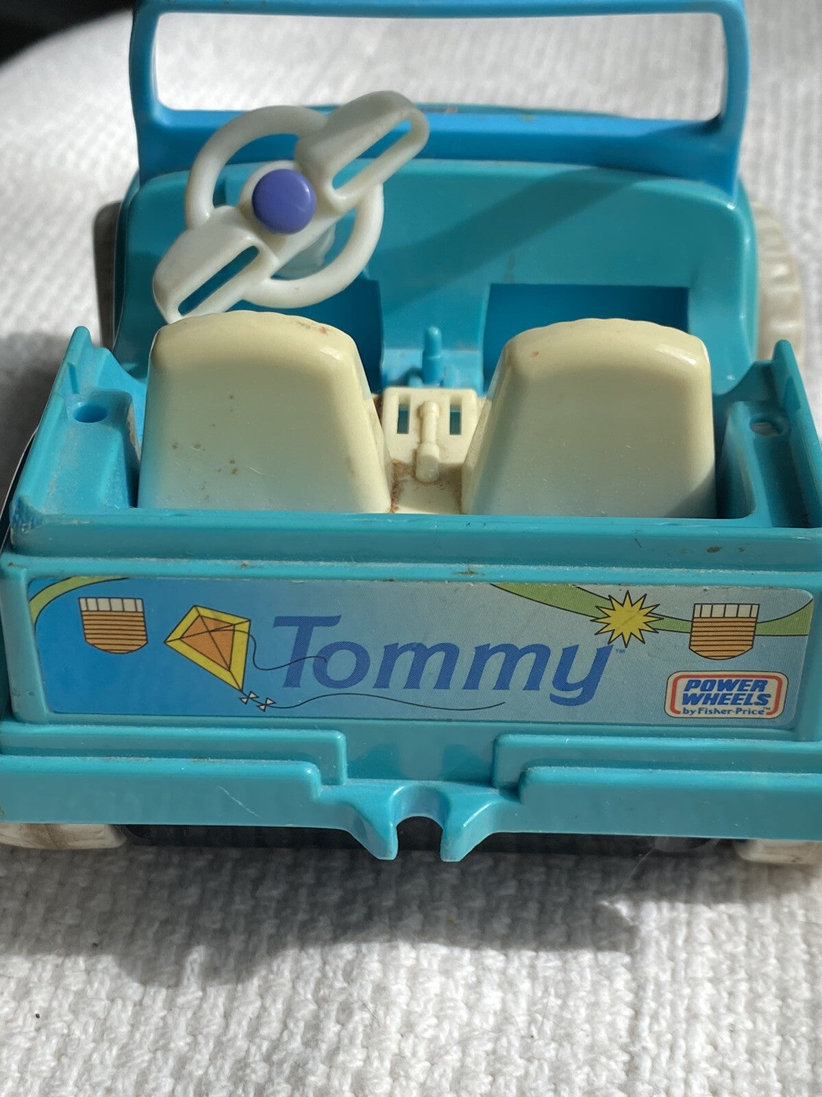 1998 Power Wheels Tommy Blue Jeep Ride-On Toy Trend Times 3