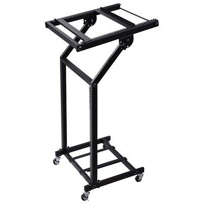 19" 12U Rack Mount DJ Mixer Stand Studio Equipment Cart Stage Music Party Show - Trend Times Toy Stores
