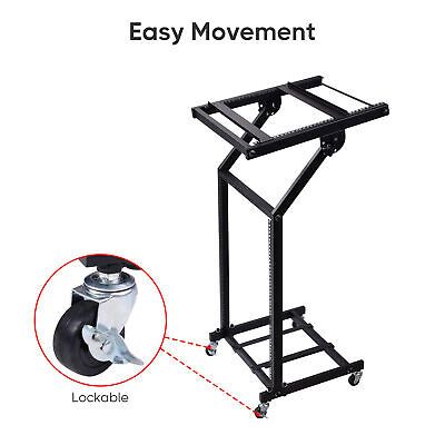 19" 12U Rack Mount DJ Mixer Stand Studio Equipment Cart Stage Music Party Show - Trend Times Toy Stores