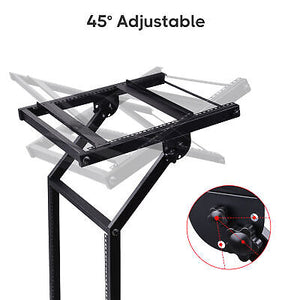 19" 12U Rack Mount DJ Mixer Stand Studio Equipment Cart Stage Music Party Show - Trend Times Toy Stores
