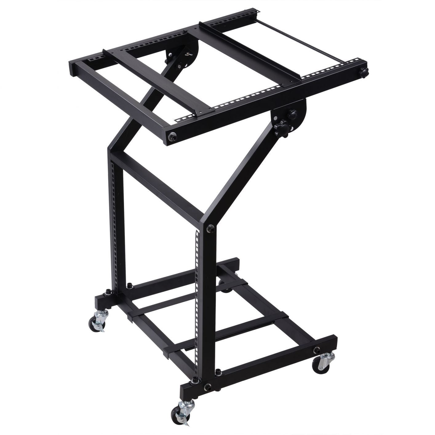 19" DJ Rack Mount Studio Mixer Stand Rolling Cart Party Stage Club 9U 12U 16U 19" 9U & Black - Trend Times Toy Stores