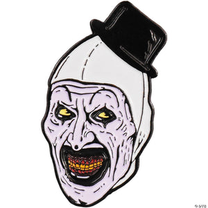 1 1/2" Terrifier 2™ Art the Clown Character Face Full-Color Enamel Pin - Trend Times Toy Stores