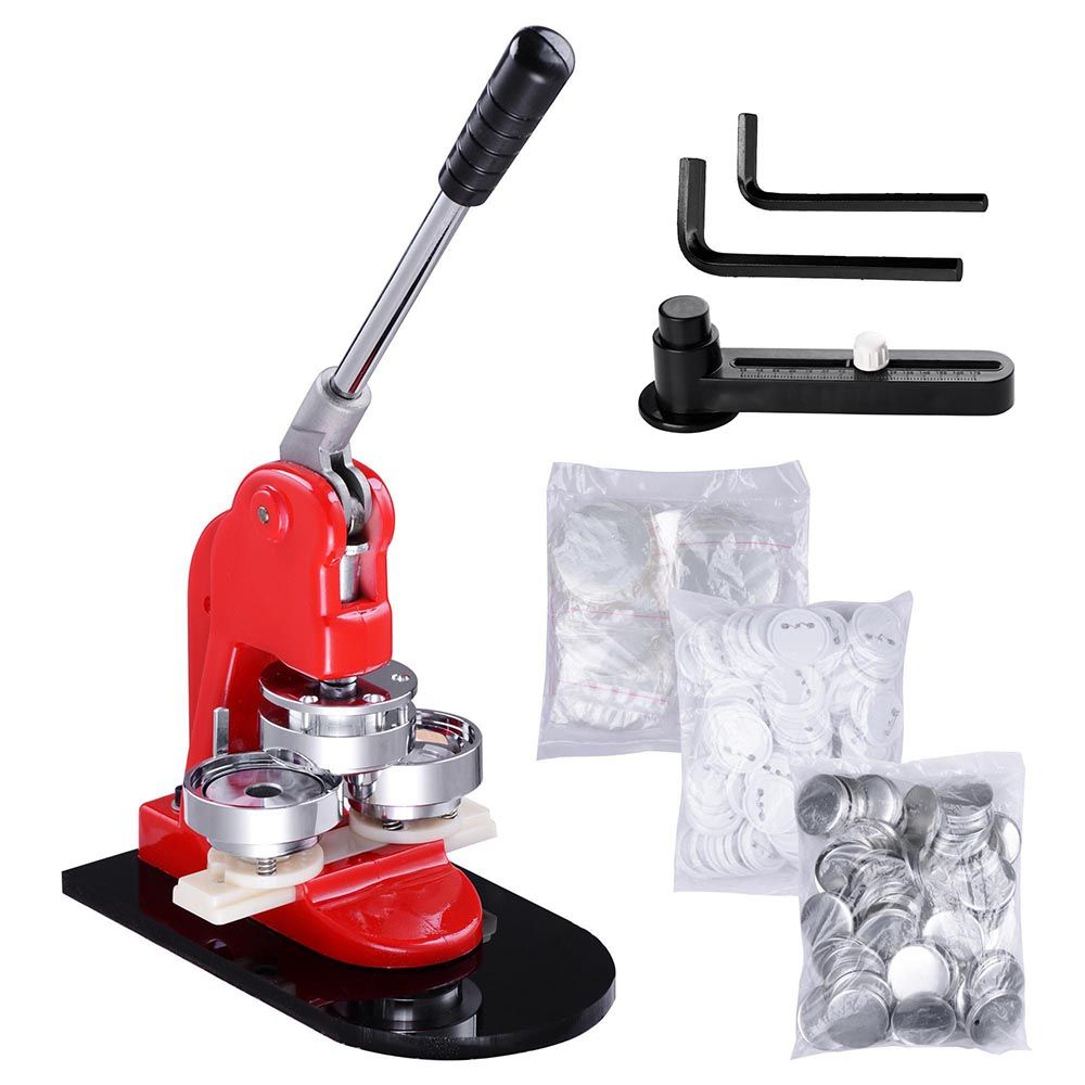 1" 1.25" 2.28" Button Maker Machine Badge Punch Press 1000 Parts Circle Cutter 58mm(2.28 inch) - Trend Times Toy Stores