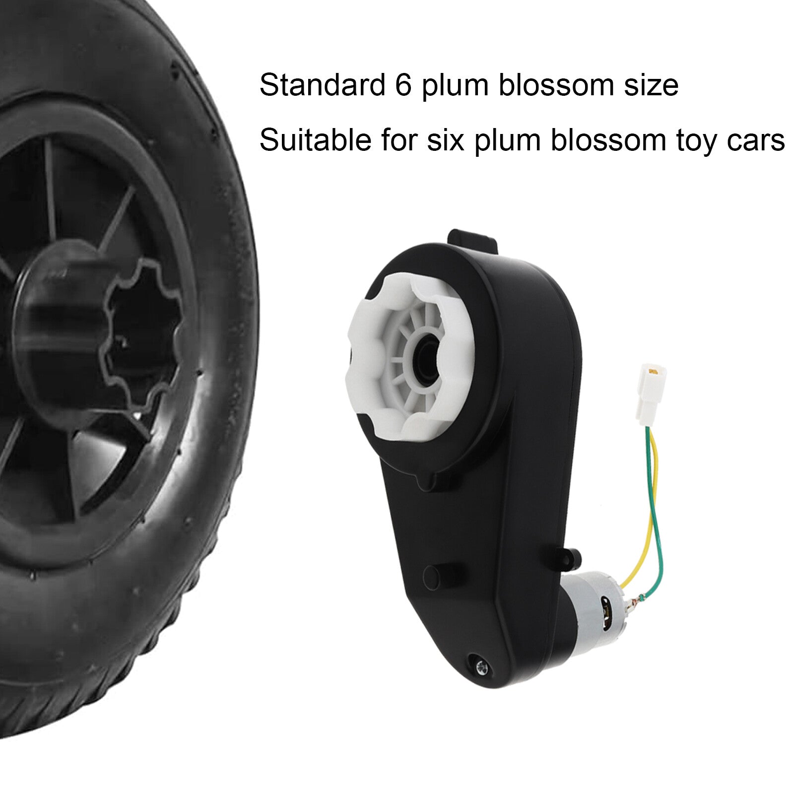 12V RS550 DC Motor with Gearbox for Kids Electric Ride-On Car Wheels Trend Times 5