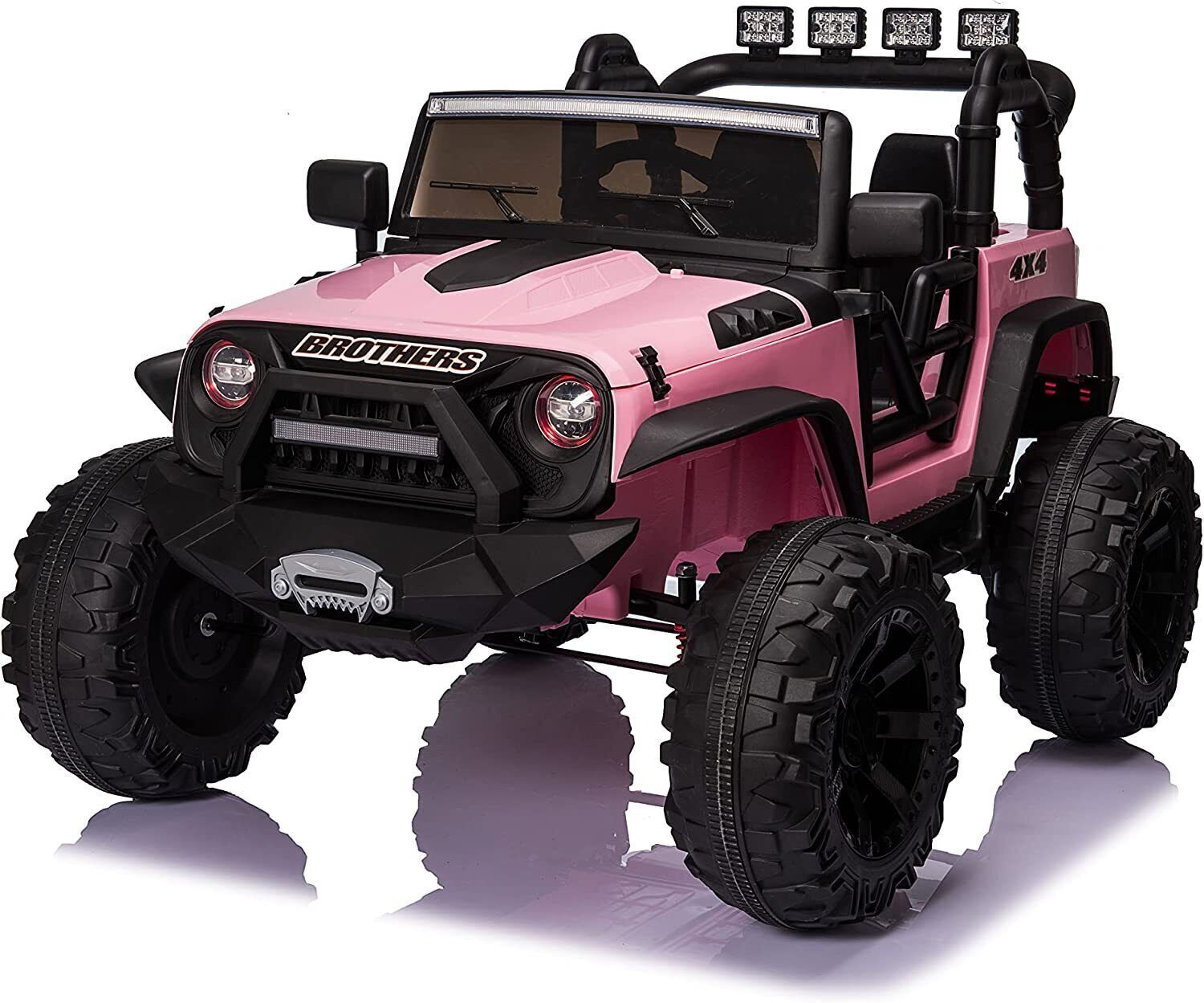 24V 2-Seater Kids Ride-On Truck Car with 2×200W Motors, Remote Control, LED Lights, and 3 Speeds Trend Times 18