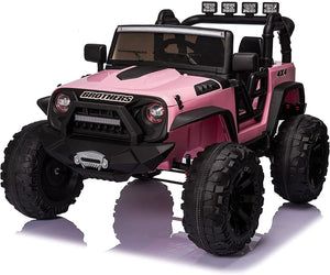 24V 2-Seater Kids Ride-On Truck Car with 2×200W Motors, Remote Control, LED Lights, and 3 Speeds Trend Times 18