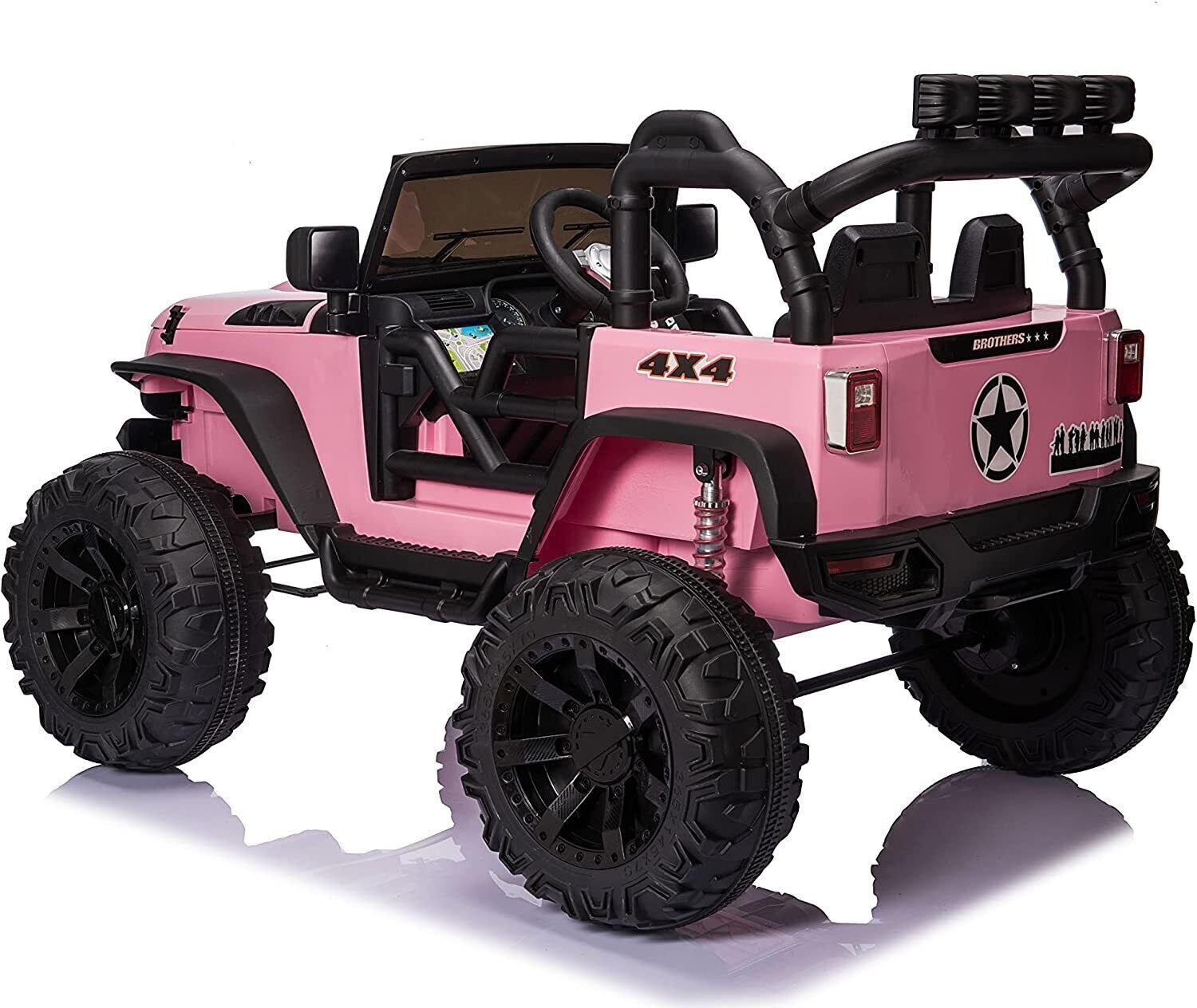 24V 2-Seater Kids Ride-On Truck Car with 2×200W Motors, Remote Control, LED Lights, and 3 Speeds Trend Times 21